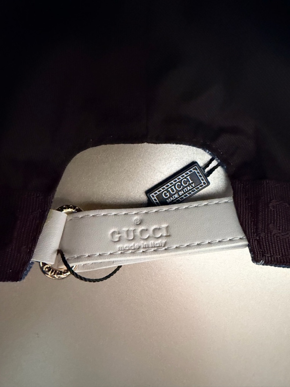 New Gucci  Blue Denim GG Baseball cap with Web detail size M - Picture 5 of 8